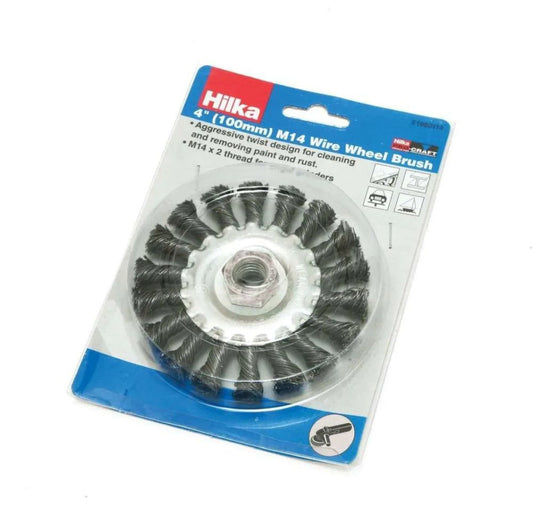 Knotted Wire Wheel Brush 4"