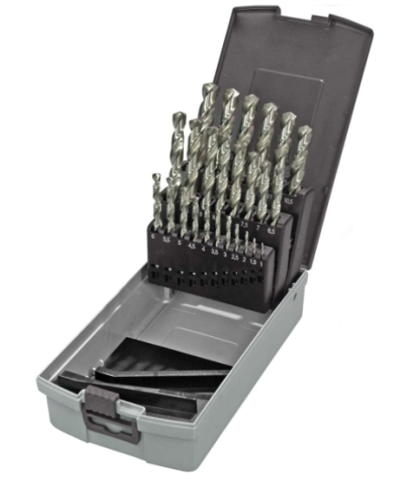 25pc Twist Drill Set in Metal Case